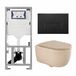 Geberit QeramiQ Dely Swirl Toiletset - Beige mat