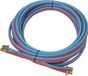 ELMAG tuyau double incluant raccords - 15m, oxygène/acétylène