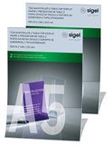 SIGEL TA160 Tafelstandaard inklapbaar, 2 stuks, voor A4, hard plastic, glashelder