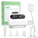 Aspirateur nasal électrique pour bébé - Modèle 608 - 9 niveaux d'aspiration - 3 modes veilleuse - 3 niveaux de volume - 10 comptines - silicone - blanc