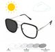 Readr. Charley - Leesbril & Zonneleesbril ineen - Zwart - +4.00 - Meekleurend UV400