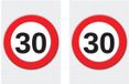 Bellatio Decorations Verjaardag deurposter - 2x - 30 jaar - stopbord - 59 x 84 cm