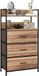 Homcom Commode en tissu - Intissé (100% polyester) - 60x29x101cm - Chêne