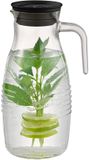 APS Old Fashioned Glazen Karaf - 1,8 liter - transparant glas - deksel met zeef voor druppelvrij schenken