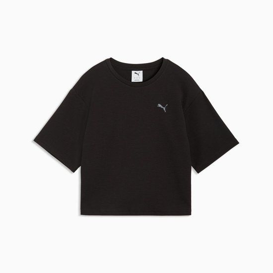 PUMA ESS Elevated Relaxed T-shirt Zwart L