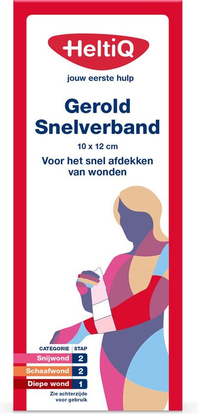Heltiq Snelverband gerold nr. 3 10 x 12cm 1 Stuks