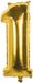 Boland - Folieballon '1' goud (66 cm)