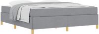 vidaXL Bedframe Lichtgrijs Stof 180 x 200 cm