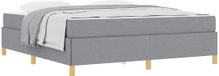 vidaXL Bedframe Lichtgrijs Stof 180 x 200 cm