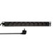 LogiLink PDU9C03 19" stekkerdoos 9-voudig CEE7/3 zwart