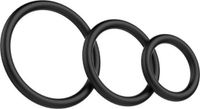 BAILE Cock Ring Set of 3 - White