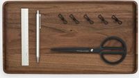 Oakywood Catchall Tray Walnut - Massief Walnoot - Luxe Houten Bureau Organiser - Large 36 x 20 cm