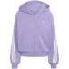 Adidas Damescapuchon met volledige rits 3-Stripes