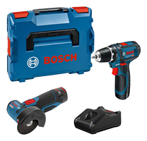 Bosch Professional Accu Combipack 12V GSR 12-15+GWS 12V-76 2.0Ah in L-Boxx - 0615990N2U