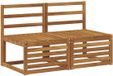 vidaXL - 2 - Stuk - Buiten - Midden - Sofa - Massief - Acacia - Hout - Naturel