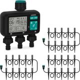 VONROC 3-Weg Watertimer en 3 x Irrigatiesysteem