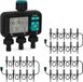 VONROC 3-Weg Watertimer en 3 x Irrigatiesysteem