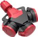 PC Electric 253812-sr5 3-voudige koppeling Rubber 250 V Rood IP54