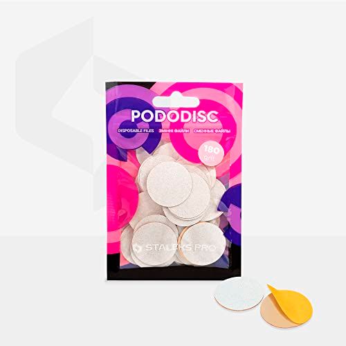 STALEKS Witte navulvijlpads voor pedicureschijf Pododisc Pro L 180 grit (50 st)
