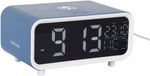 Karlsson Chunky LED Wekker - Klassiek blauw - 17x11x8.6cm
