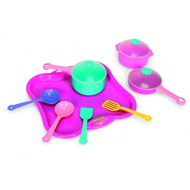 Wader Quality Toys 11-delig Theeservies speelset met dienblad