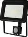 Spectrum projecteur LED 30W 2500lm avec détecteur de mouvement PIR – 3000K/4000K/6000K Aluminium noir