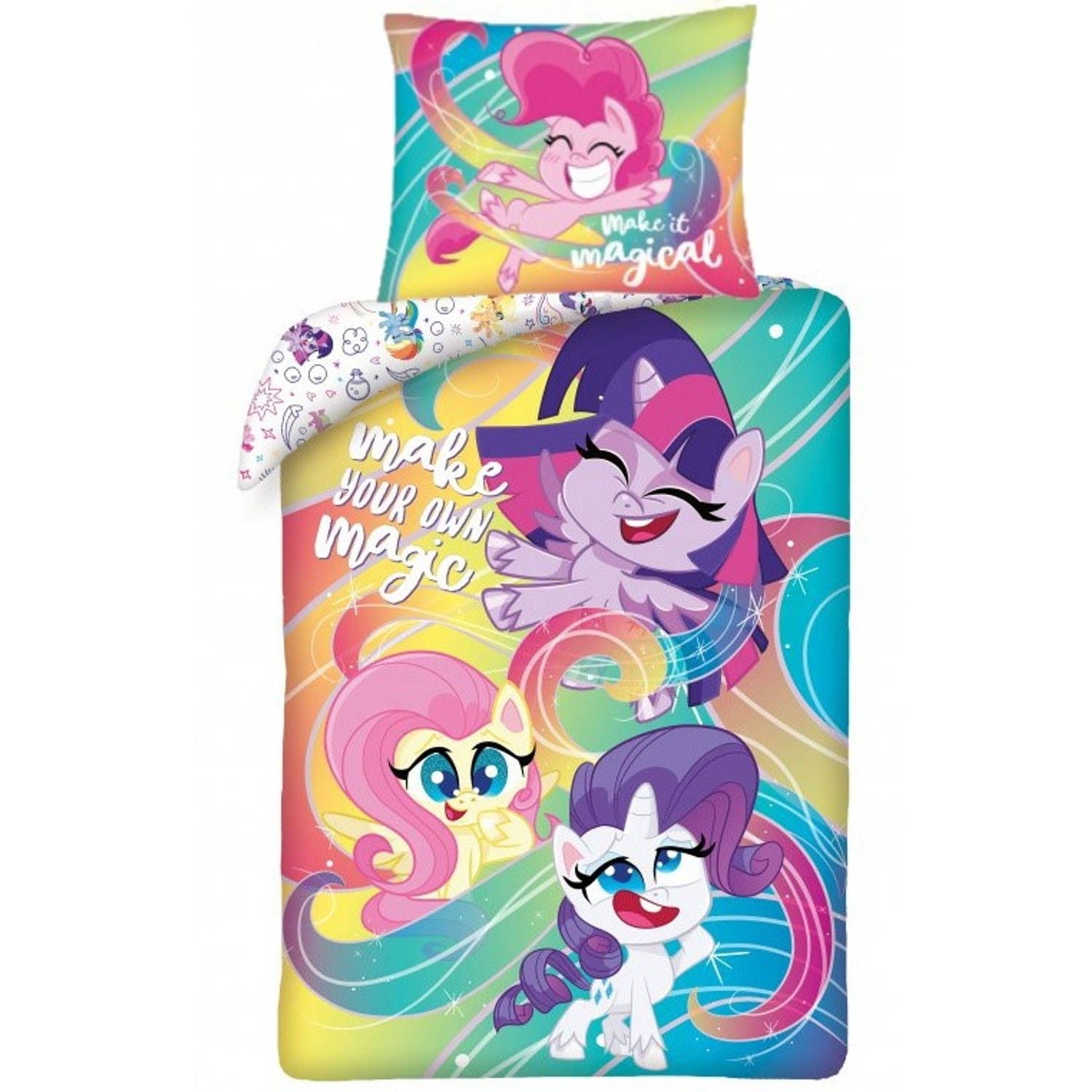 My Little Pony Dekbedovertrek Magic - Eenpersoons - 140x200 cm - Roze - Katoen