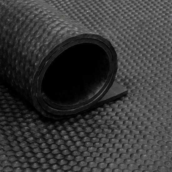 IVOL Rubber loper / rubbermat op rol Hamerslag 6mm - Breedte 180 cm - per strekkende meter