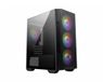 MSI MAG FORGE M100R - Boîtier PC Midi Tour - Noir/Transparent - Micro-ATX, Mini-ITX