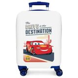 Joumma Disney Destination Cars Handbagage, wit, 33 x 50 x 20 cm