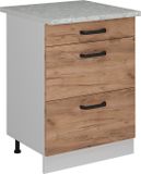 Vicco R-Line Keukenonderkast – 60 cm WB Marmer Krachtige eik goud