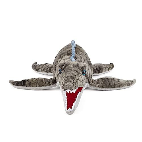 Zappi Co Zacht knuffeldier Mosasaurus (40 cm) - Safari dierencollectie - Pluche speelgoed - Baby knuffel