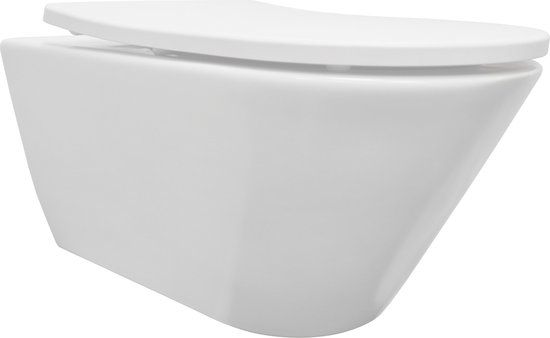 Wiesbaden Stereo - Hangtoilet / Wandcloset - Diepspoel - Rimless - Mat Wit
