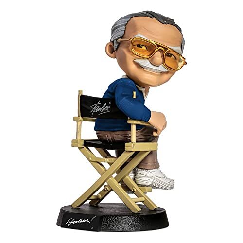 Iron Studios Stan Lee figuur Mini Co, PVC, Blue T-shirt, versie 14 cm