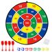 Merkloos Dartbord kinderen - Klittenband - 29 inch - 8 kleefballen - 4 dartpijlen