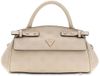 GUESS Diana Mini Top Handle Flap Schoudertas Light Taupe Logo