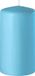 Enlightening Candles Cilinderkaars/stompkaars - turquoise blauw - D6 x H10 cm - 36 branduren