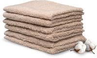 Miss Towels Hotelkwaliteit Gastendoekje Set - Camel Bruin - 6 stuks