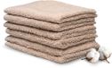 Miss Towels Hotelkwaliteit Gastendoekje Set - Camel Bruin - 6 stuks