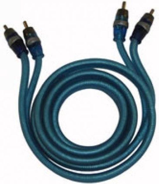 Necom Rca-kabel Male Dubbellaags 1,5 Meter Blauw