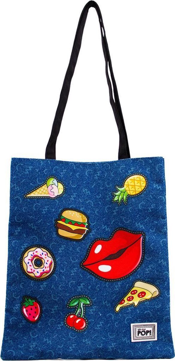 Oh My Pop Shopping bag Patches schoudertas