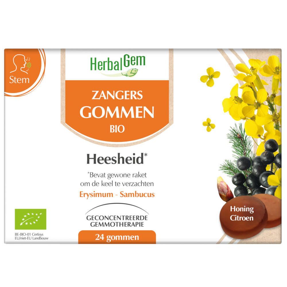 HerbalGem Zangers Gommen 24 kauwgummies
