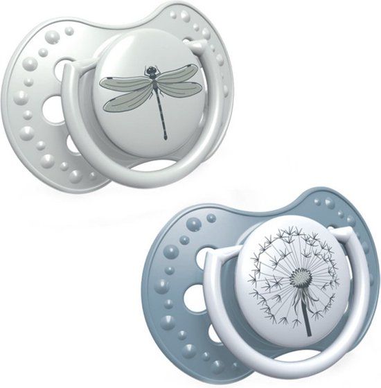 Lovi Botanic Boy fopspenen 2 st. set - 3-6 maanden - Groen