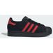 ADIDAS ORIGINALS Baskets basses 'Superstar II' rouge / noir