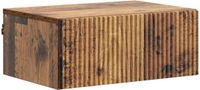 vidaXL Muurbevestigde Nachttafel Oud Hout 49 x 34,5 x 20 cm