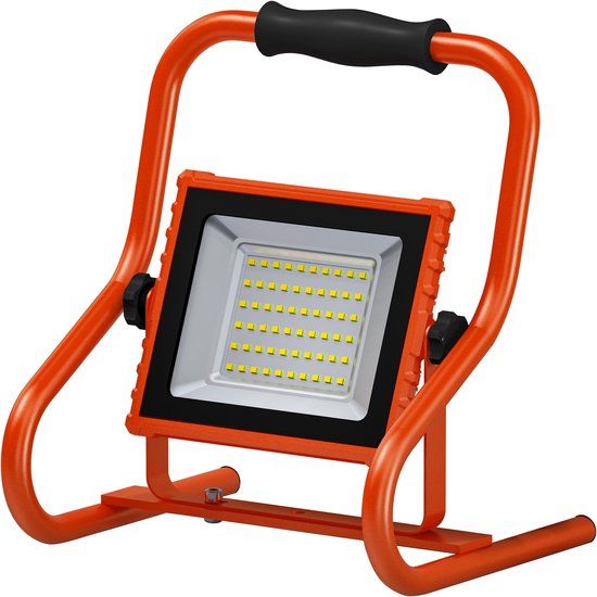 Osram R-Stand Werklamp op batterijen, 20 W, 4000 K, oranje, met aluminium behuizing, IP44, voor renovatie, kelder en garage