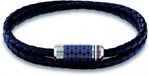 Tommy Hilfiger TJ2790326 Heren Armband Leer Blauw