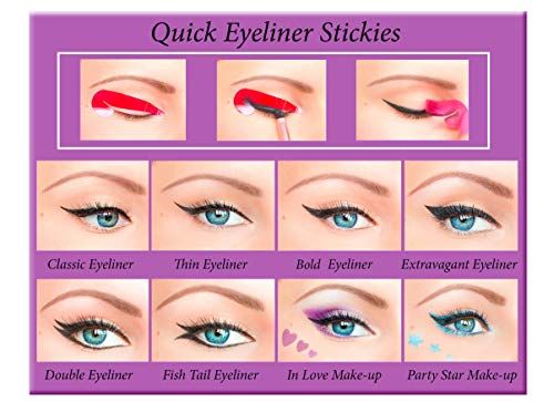 Quick Eyeliner Stickies Make-up COMPLETE SET - 80 stuks - 50 g