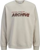 JACK&JONES JJBRAT SWEAT COL ROND Homme S Moonbeam Coton/Polyester