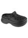 Crocs Classic Stacked Clog, Vrouwen, Zwart, Slippers, maat: 36/37